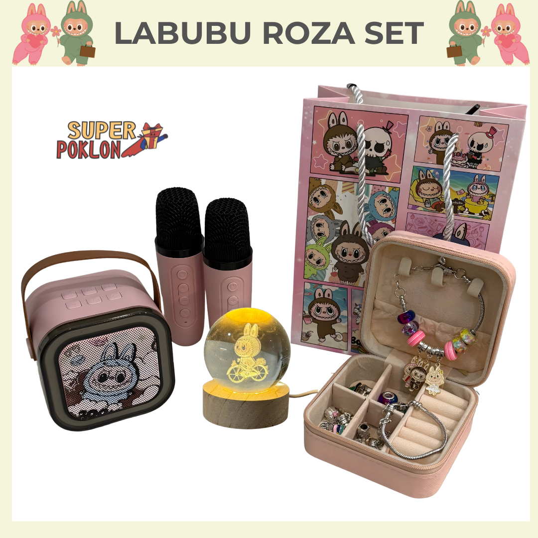Roza Labubu Set -  Magični Poklon Set ✨🌸