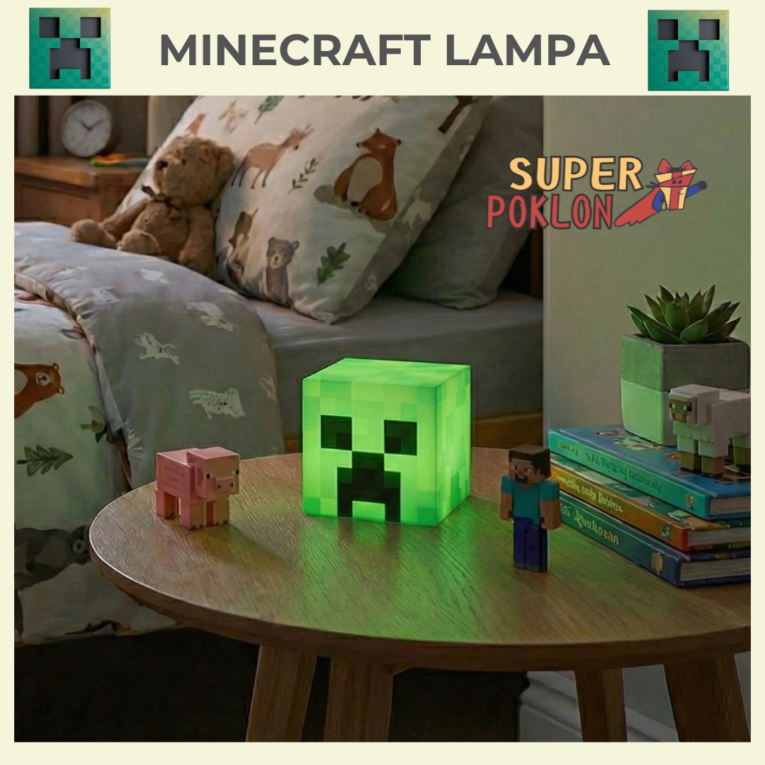 Minecraft Creeper Lampa sa Zvukom