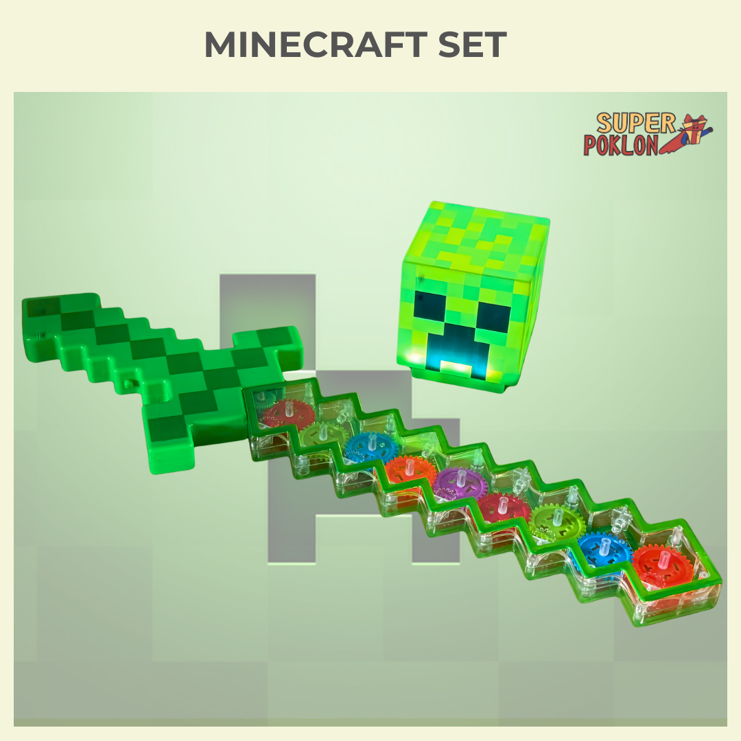 Minecraft Lampa i Mač–Magični Set!💡⚔️