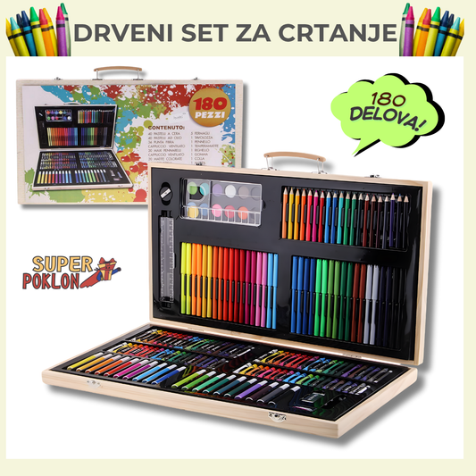 Bojice za Mlade Umetnike - 180 Raznobojnih Čarolija!