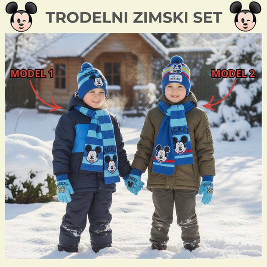 Zimski Set 3 u 1  – Kapa, Šal i Rukavice❄️❄️