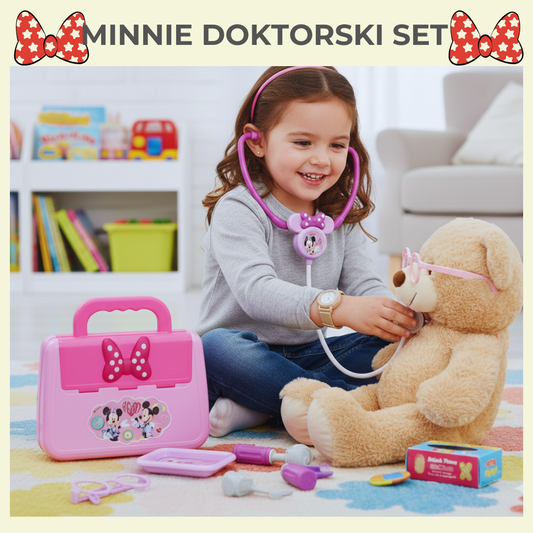 Minnie Medicinski Set – Doktorski Kofer za Devojčice (Uzrast 3+)