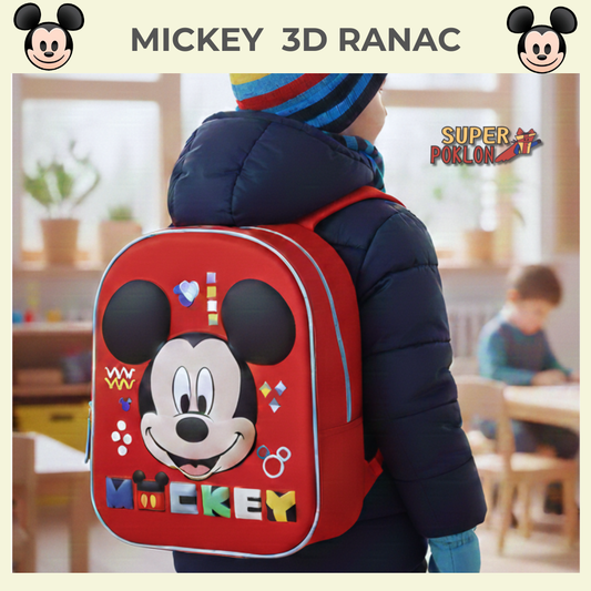 Veseo i Praktičan- Mickey 3d Ranac🎒❤️