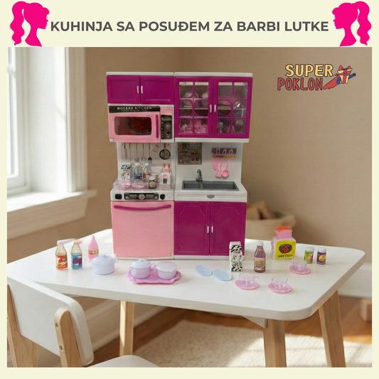 Kuhinja sa posuđem - Kuhinja za Lutkice!🍳🍳