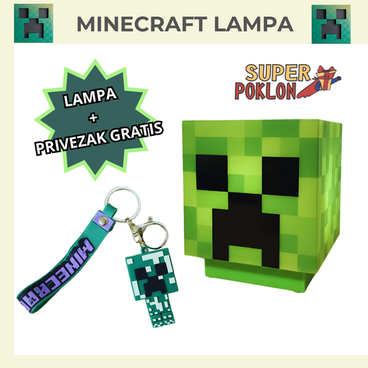 Minecraft Creeper Lampa sa Zvukom