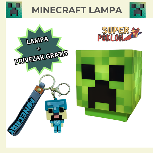 Minecraft Creeper Lampa sa Zvukom