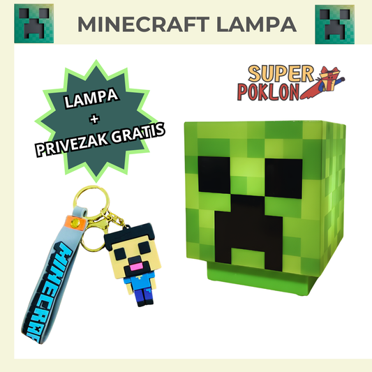 Minecraft Creeper Lampa sa Zvukom
