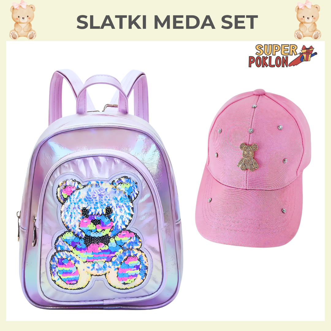 Slatki Meda Set- Ranac + Kačket 🌸🌸