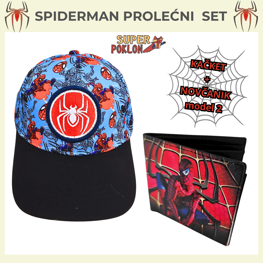 Spiderman Prolećni Set – Kačket + Novčanik! 💥💼