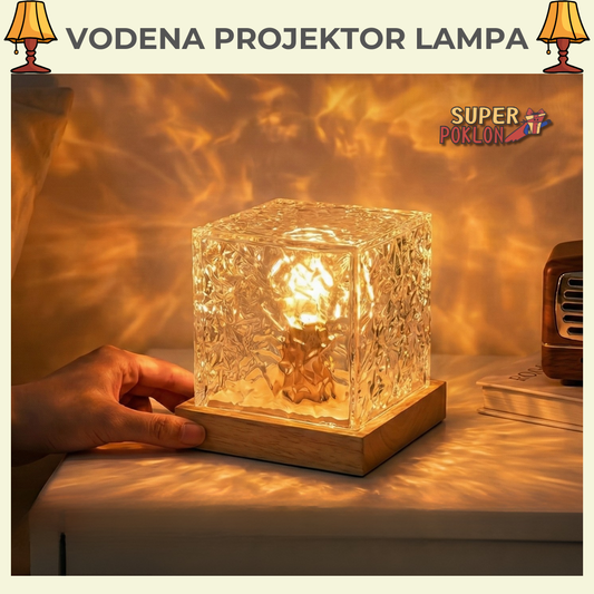 Aurora Kocka–Kristalna Noćna Lampa