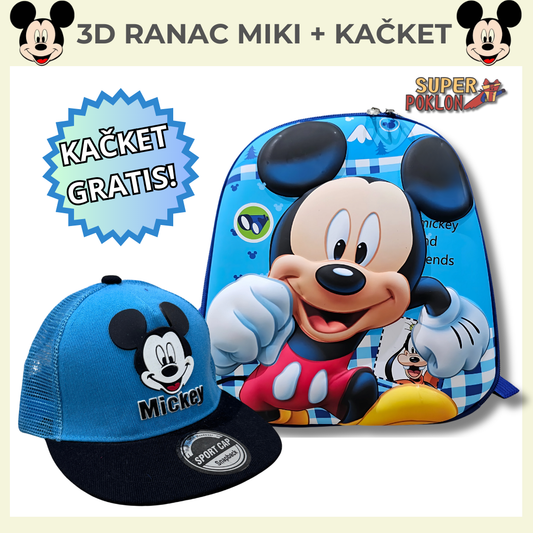 3D Ranac  Miki - Kačket Gratis!! 🎈🐭🎒✨