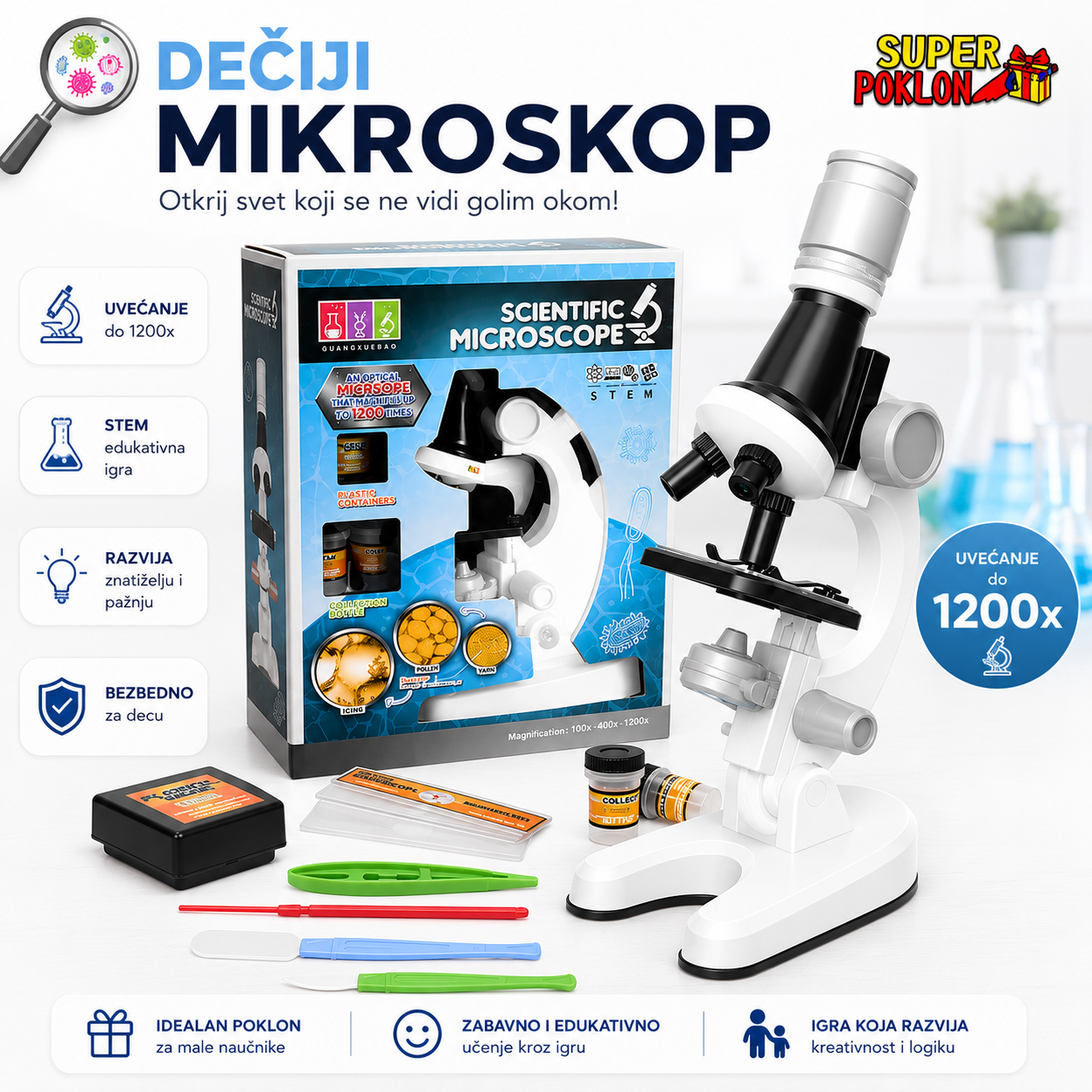 Dečiji mikroskop 🔬✨
