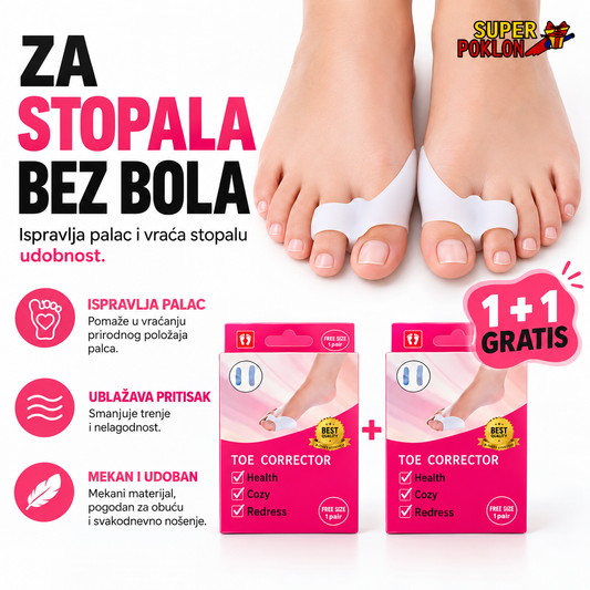 Silikonski Korektor Palca 1+1 Gratis – Za Čuklj i Bol u Stopalima