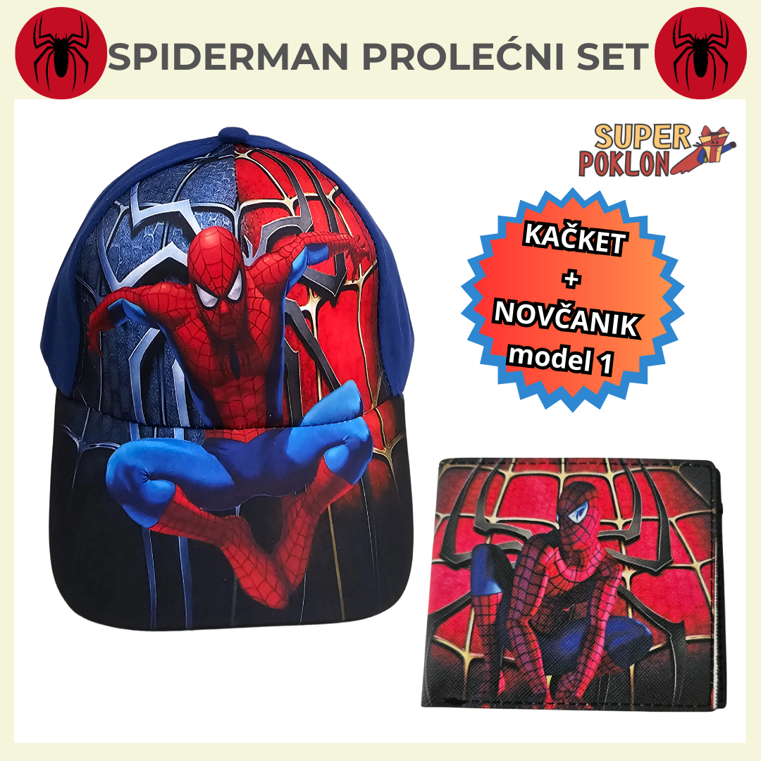 Spiderman Set – Kačket + Novčanik! 💥💼