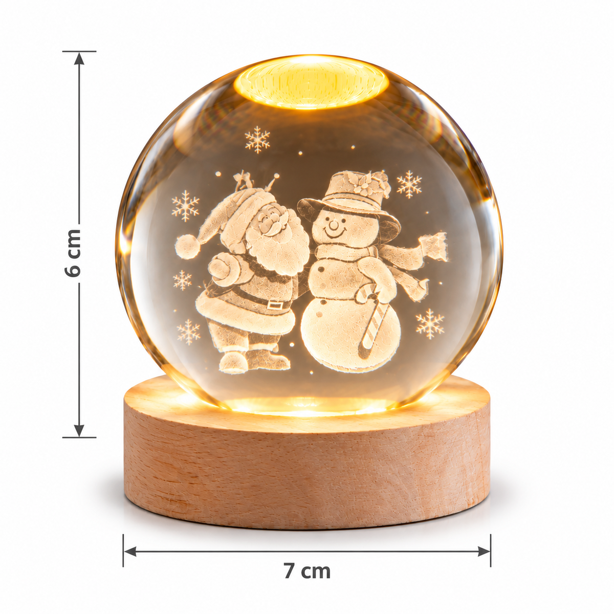 Novogodišnja Lampa - Deda Mraz i Sneško ❄️🎄