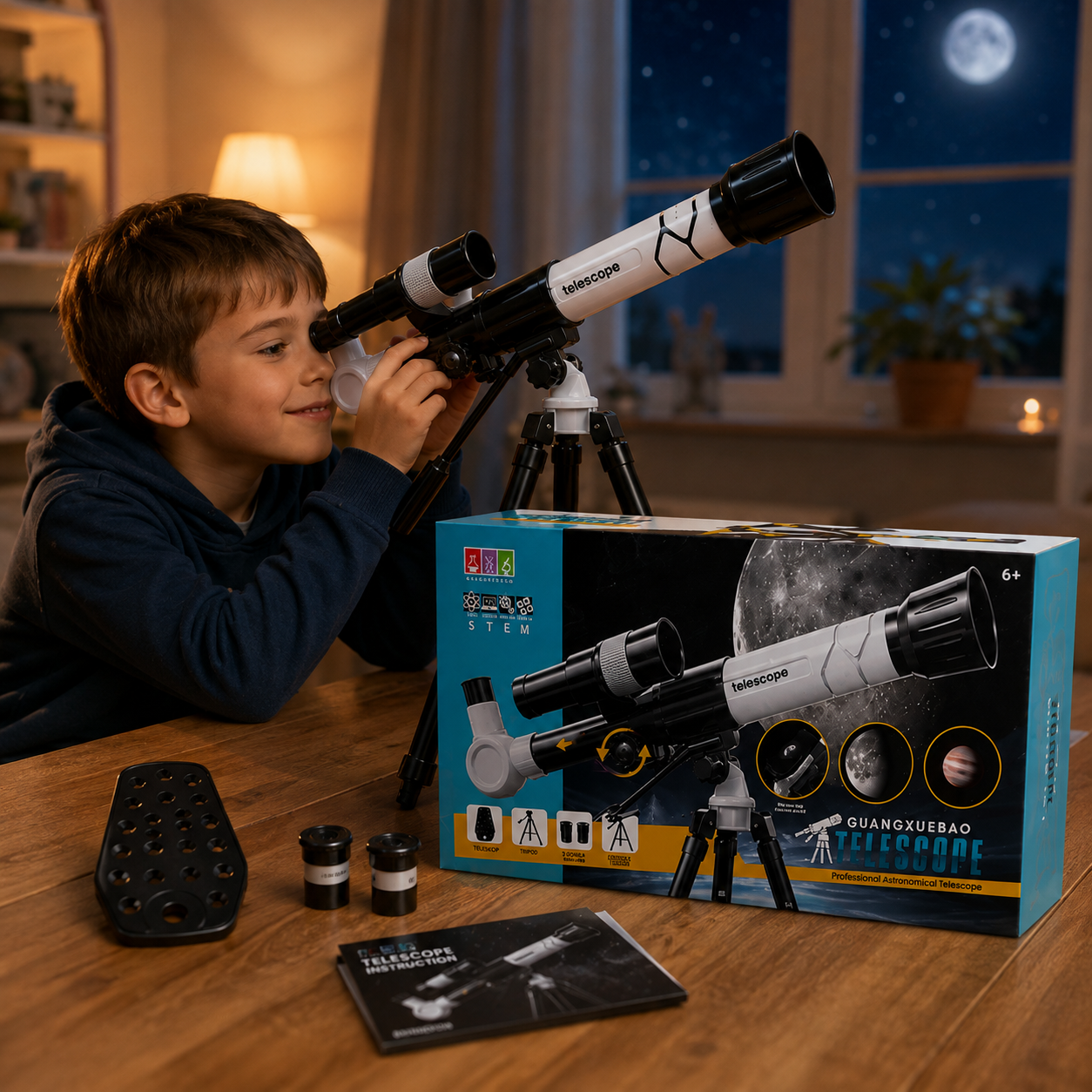 Dečiji Teleskop – Otkrijte Tajne Svemira! 🔭🌙
