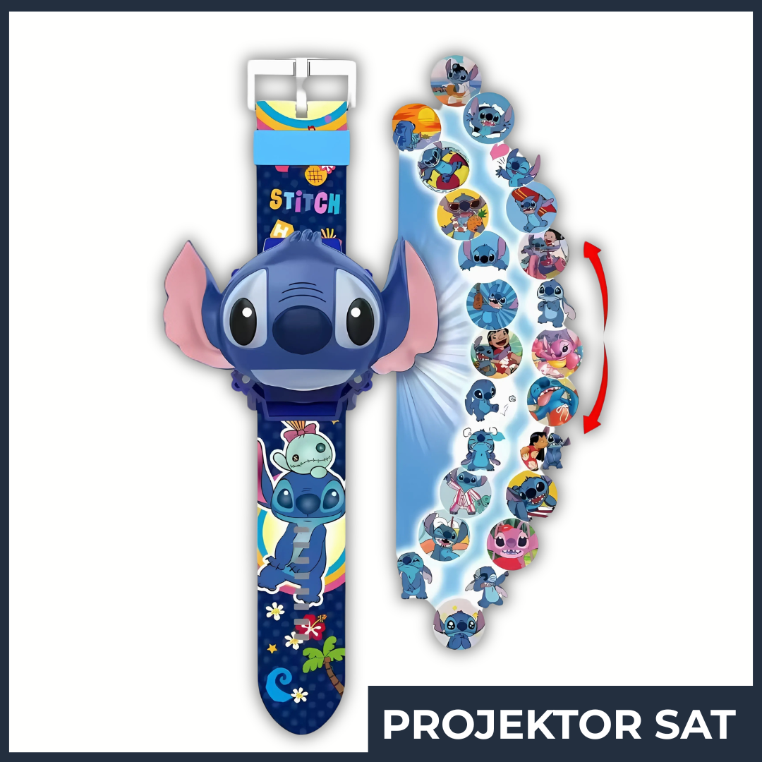 3u1 Stitch Set – Ranac + Slušalice + Dečiji Sat