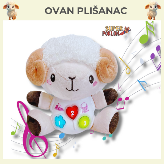 Muzički ovan plišanac ♫⋆｡♪ ₊˚♬