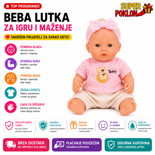 Beba Lutka Teddy