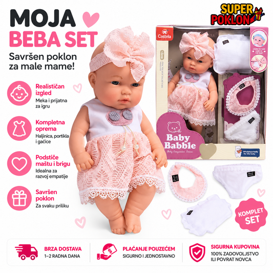 Moja Beba – Set za igru i presvlačenje👶👶