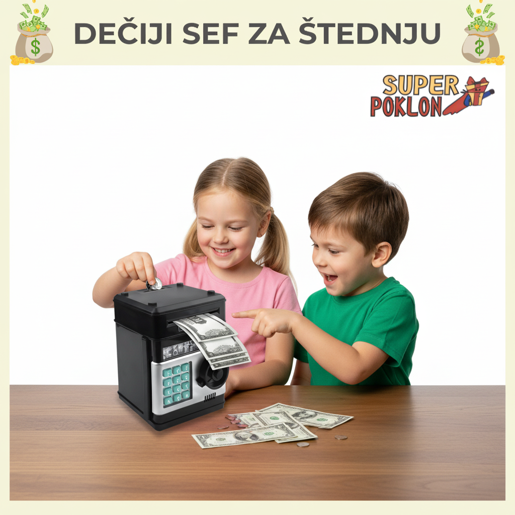 Dečiji Sef za Štednju-Male Štediše!💰