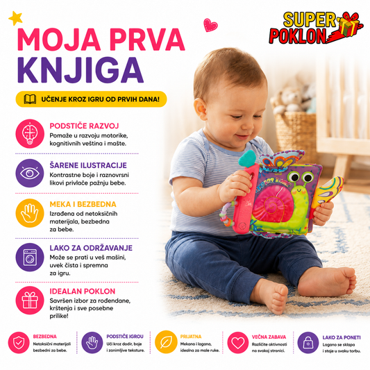 Moja Prva Knjiga – Knjiga Za Bebe! 📖🍼