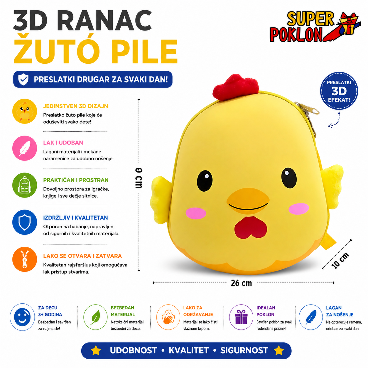 Ranac Pile – Slatki Stil Za Svaki Dan! ✨